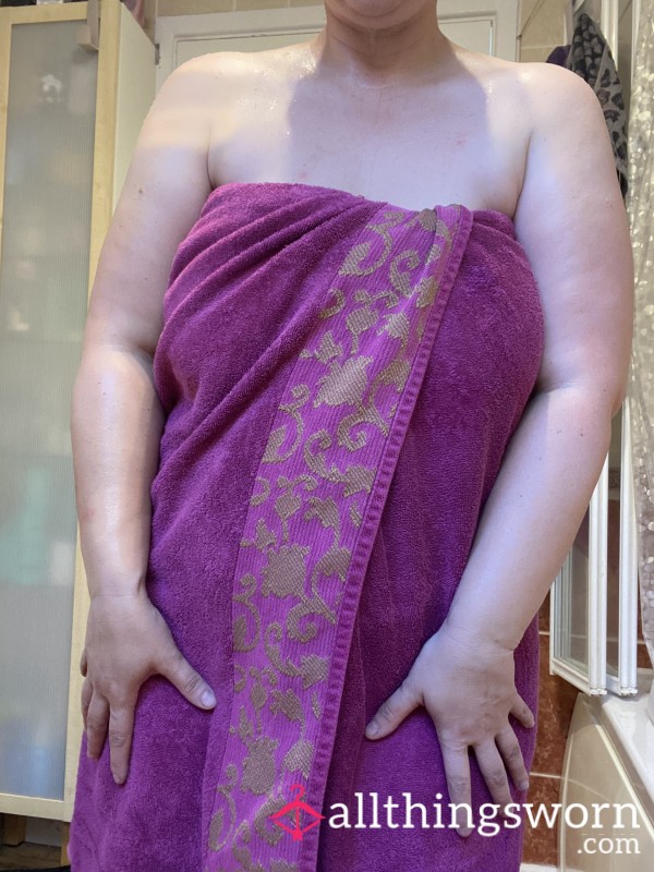 Freshly Used Bath Towel
