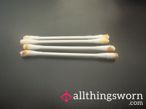Freshly Used Cotton Buds - Very Waxy