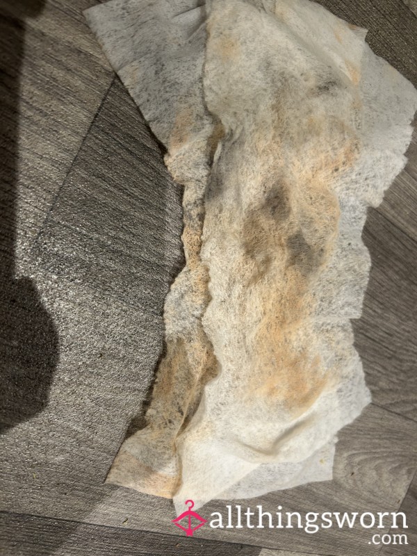 Freshly Used Make Up Wipe