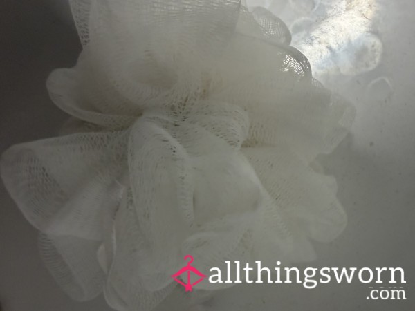 Freshly Used Women's Intimate Bath Sponge – Warm & Soaked In Her Scent