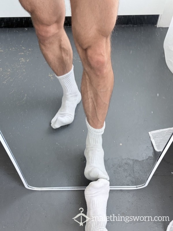 Freshly Worn White Socks