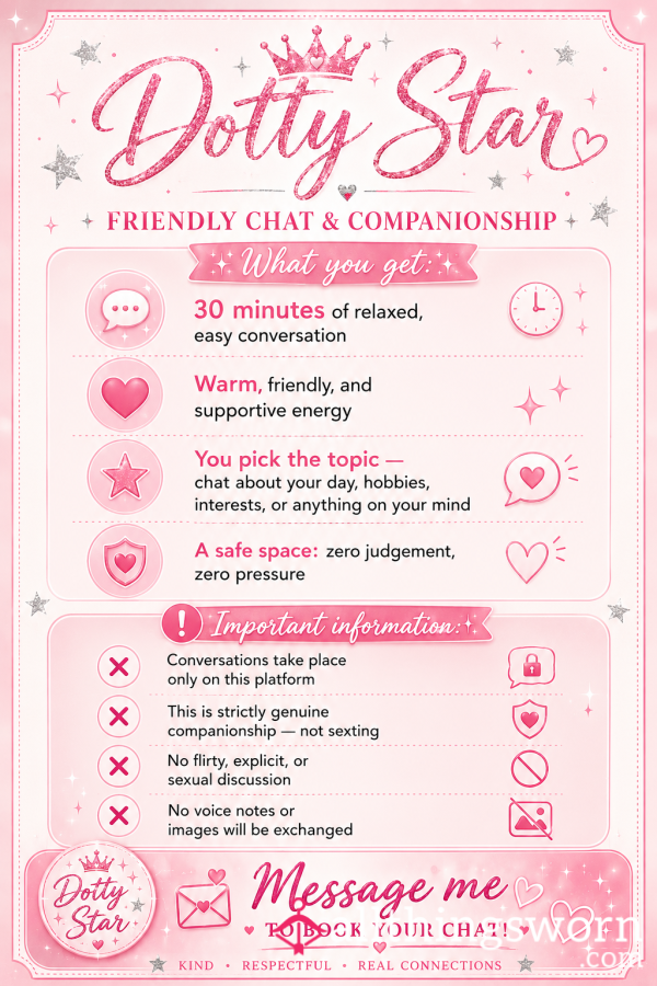 ✨ Friendly Chat & Companionship ✨