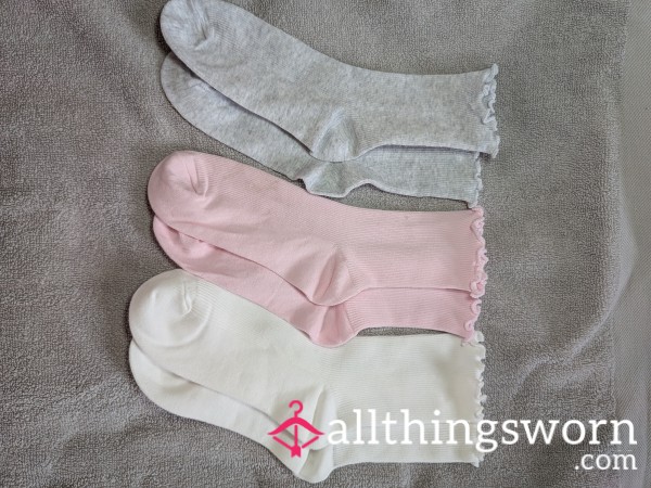 Frill Top Crew Socks