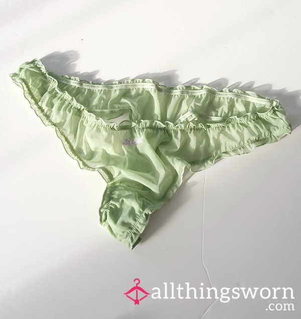 Frilly Green Panties