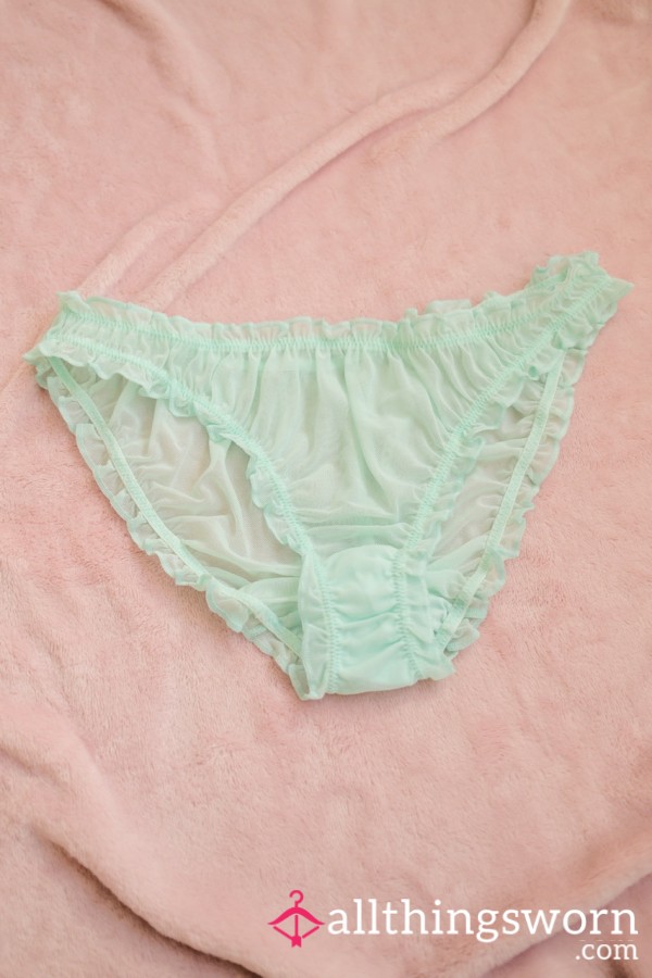 Frilly Mint Panties - 48 Hour Wear 💚
