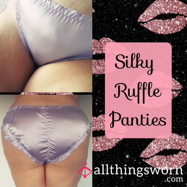 Frilly, Silky Panties, Worn Just For You... Perfectly Scented 🩷
