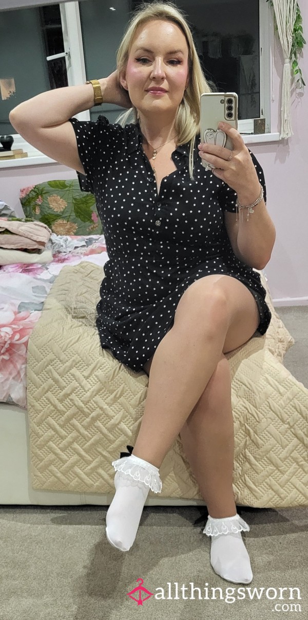 Frilly Socks- Worn At A Grease Party