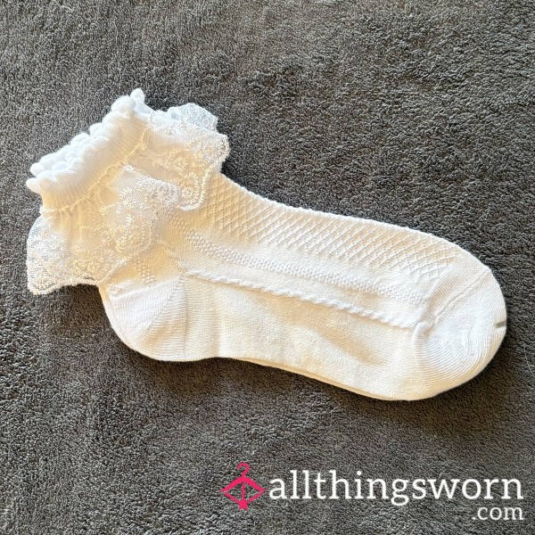 Frilly White Socks