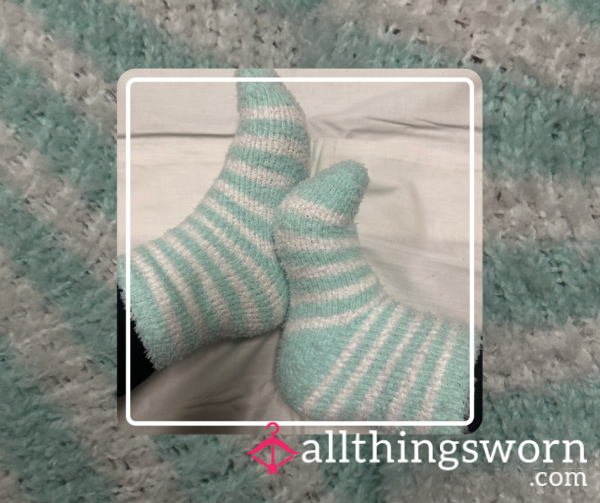 Frosted Stripes ⋆ Fluffy 24 Hour Worn Socks