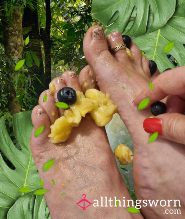 Fruit And Feet Pic