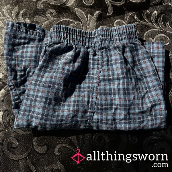 Fruit Of The Loom Blue Plaid Boxers