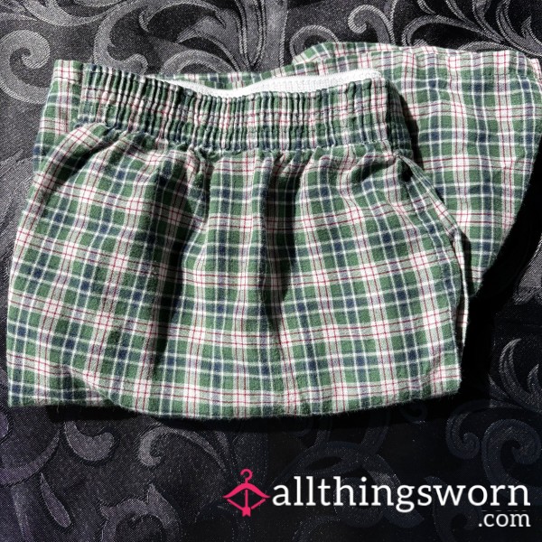 Fruit Of The Loom Green Plaid Boxers