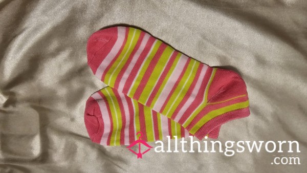 🦓FruitStripe Sock Collection: Melon And Strawberry