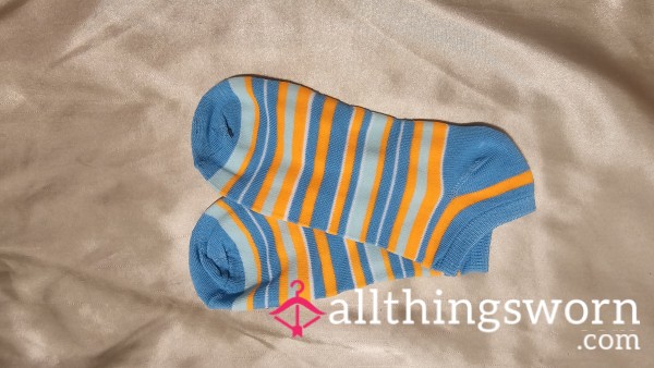 🦓FruitStripe Sock Collection: Orange And Wildberry