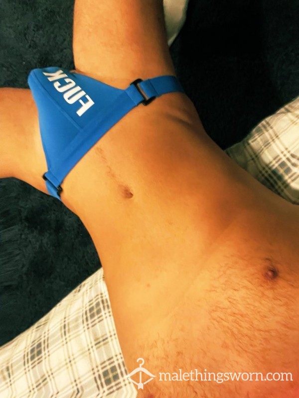 F**k Blue Jock Strap UK M