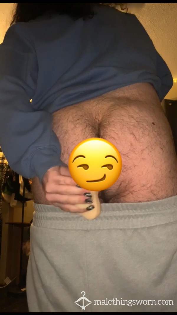 F**king My Hairy A** With 8” Di**o Standing Up, Loud Wet Sounds, Pull Out Included