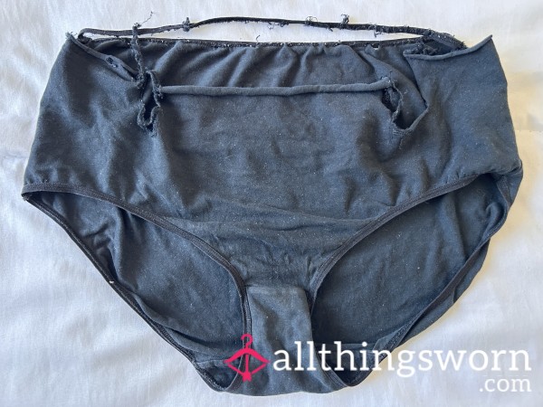 🖤Full Back, Black, Ripped Panties🖤 - Yearsss Old