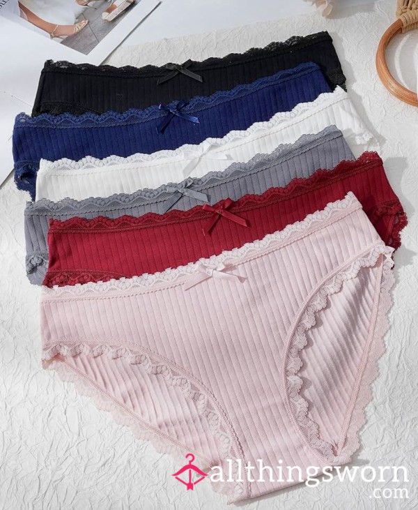 Full Back Cotton Knickers With Proof Of Wear