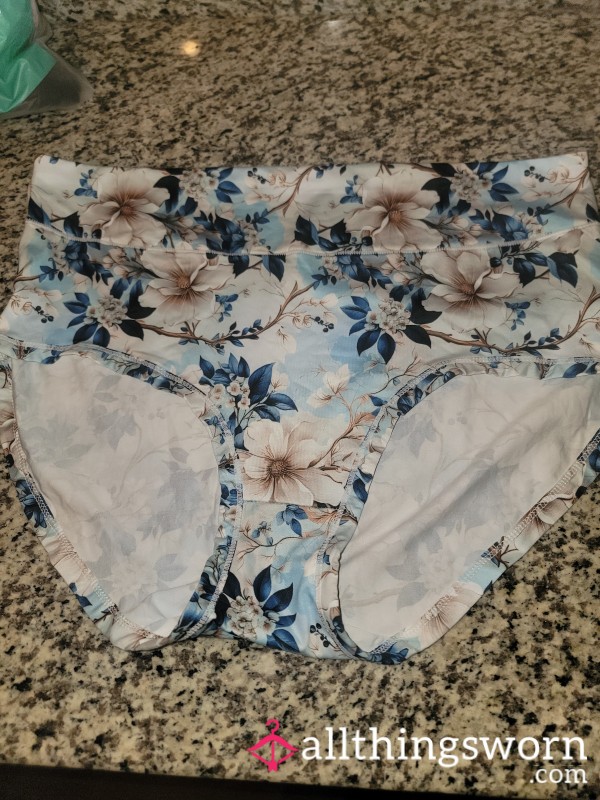 Full Back Flor*l Cotton Panties.