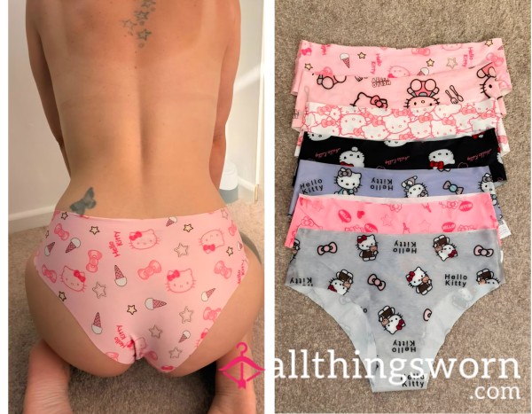 Full Back Hello Kitty Panties - Worn Just For You 💖