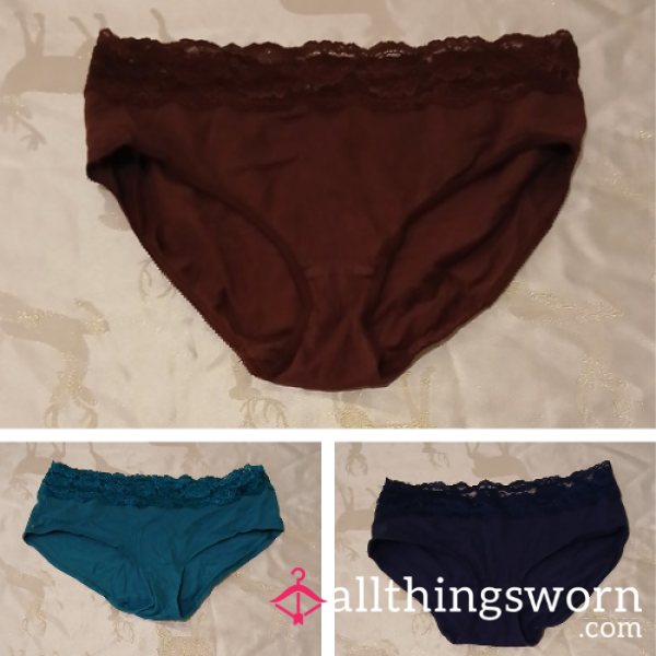 Full Back High Waist Cotton Panties - Size 12