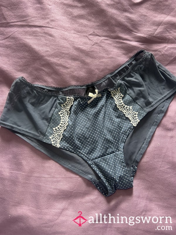 Blue Sheer Full M&S Panties 💋 Gym Worn For You 💋