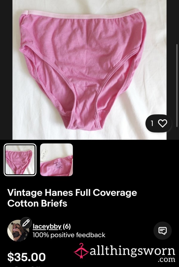 How Long Can You Sniff? Hanes Granny Panty Cotton Briefs 🌸