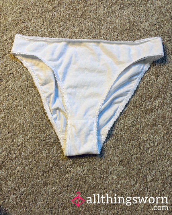 🤍Full Back White Cotton Panties🤍 3 AVAILABLE