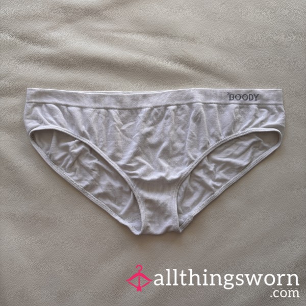 Full Back White Super Soft Bamboo Panties