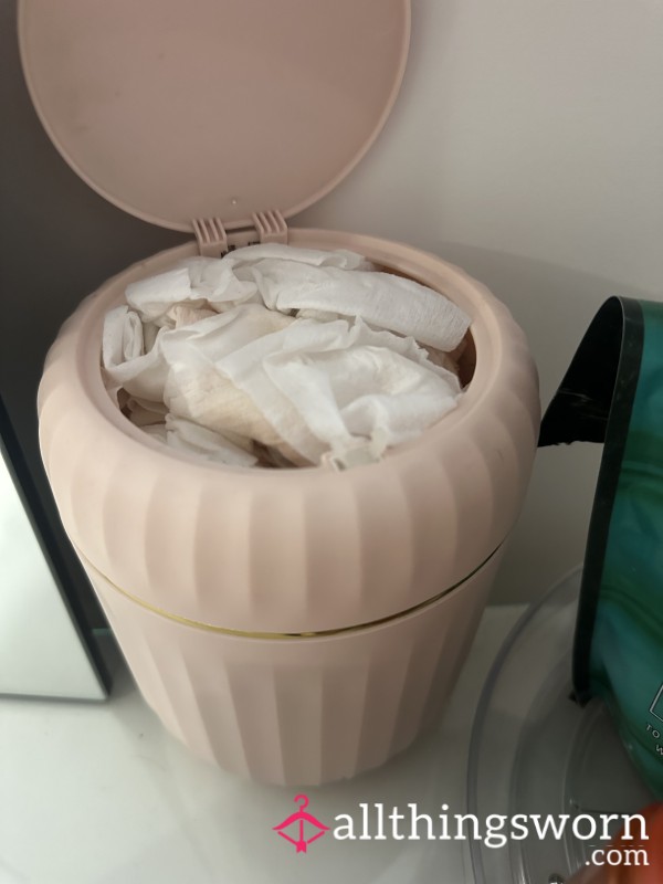 FULL BIN Of Used Cotton Buds/pads!