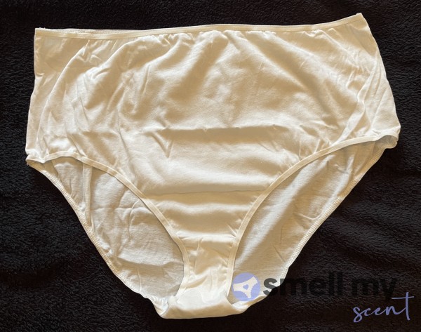 Full Briefs Size 14 Panties From Bratty Ginger MILF - Thick Juicy Scent! 💜🔥
