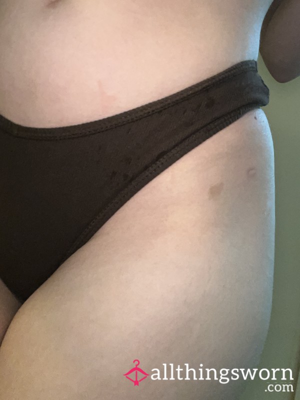 Full Cotton, Little Brown Thong🤎-size 10