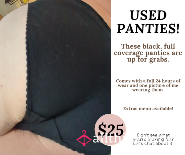 Full Coverage Black Panties