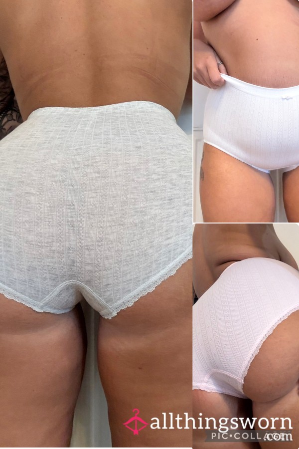 FULL COVERAGE BOY SHORTS - PINK WHITE OR GREG