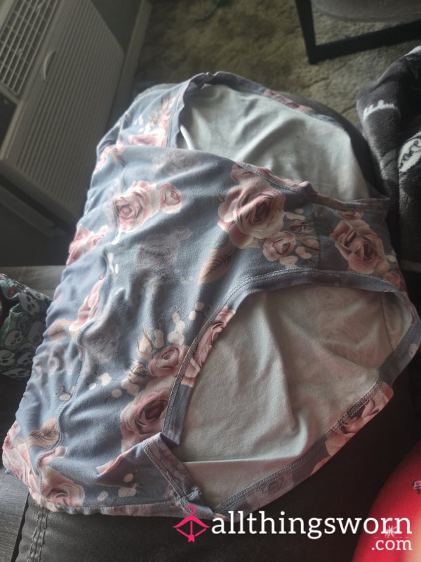 Full Coverage Light Blue With Roses Xxl