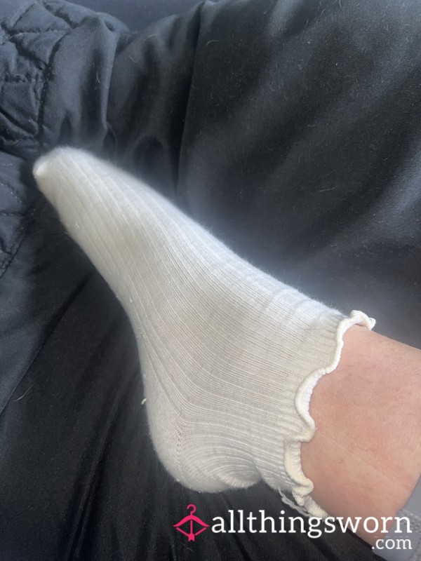 White Frill Socks