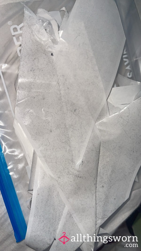 Full Ziplock Bag Of 10+My Dirty Lint Roller “Trash” Strips Perfect For Human Trash Cans🗑️ & Pathetic Subs 🤭