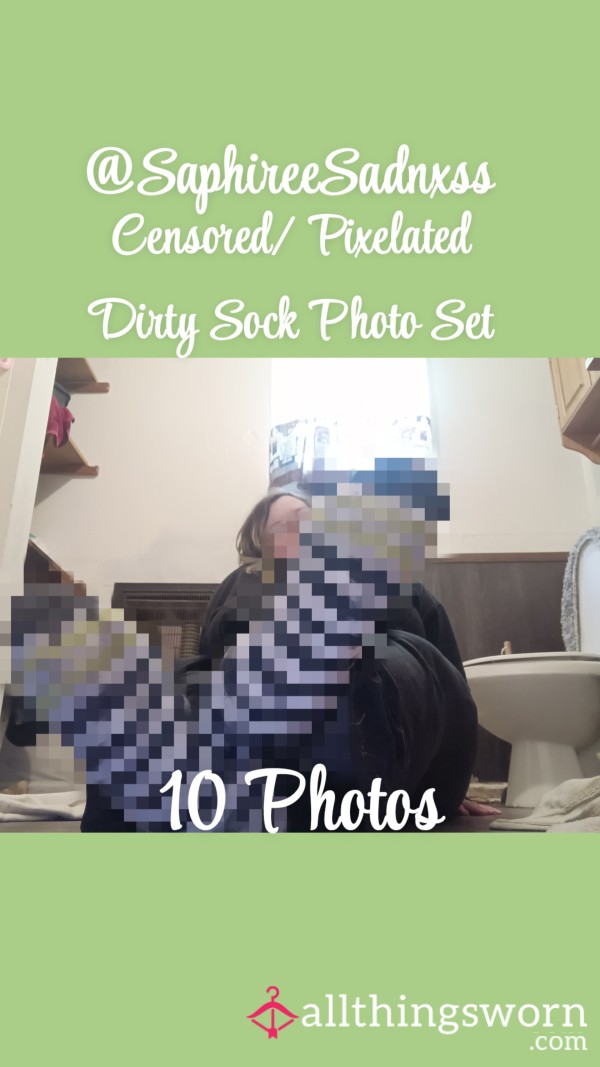 Fully Clothed Censored/ Pixelated Dirty Sock Pics| 10 Photos