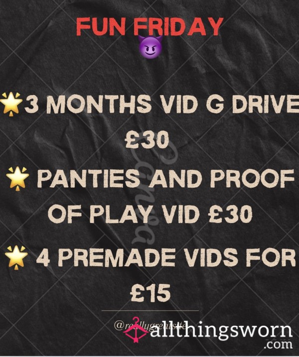 Fun Friday Sale 💦