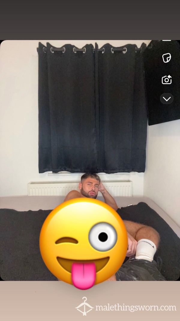 Fun With Tight Hole, White Socks And Trainers.