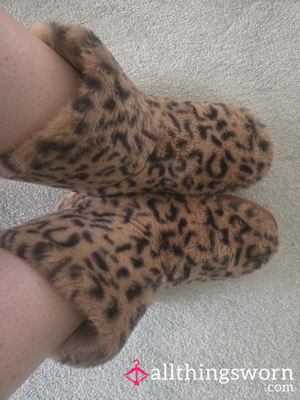 Furry Boot Slippers
