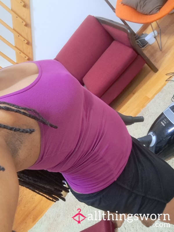 Fuschia Beater Tank Sz M