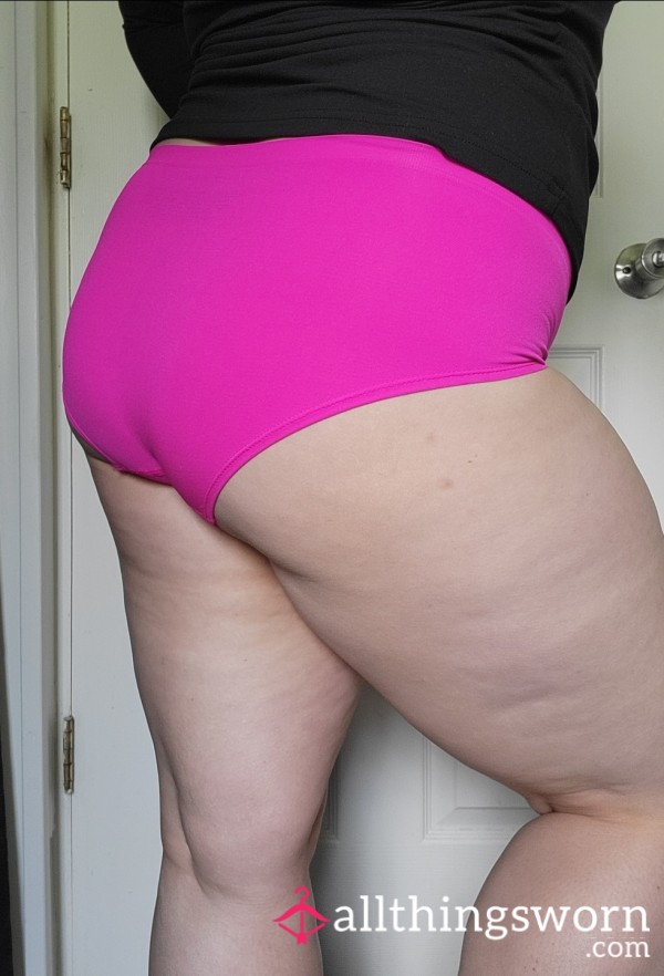 Fushia Victoria's Secret High Waisted Full Back Panties