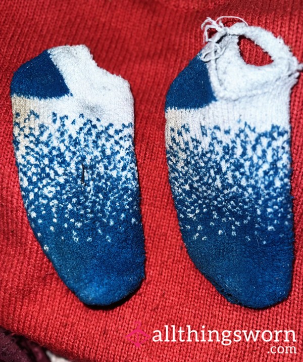 💙Fuzzy Blue Socks 💙