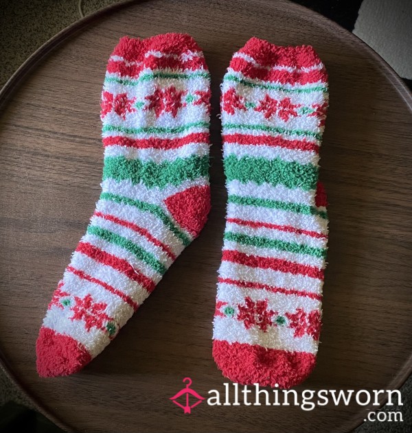 Fuzzy Chritmas Socks