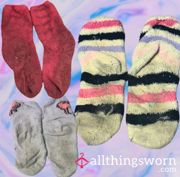 Fuzzy & Fluffy Socks Worn For Weeks!🥵