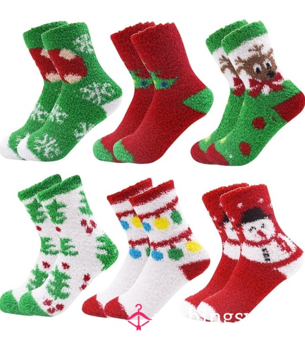 Fuzzy Holiday Sock Wears – Warm, Soft, & Scented Just For You