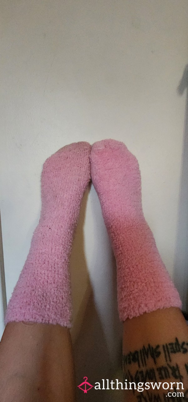 Sweaty Stinky Fuzzy Pink Socks😓