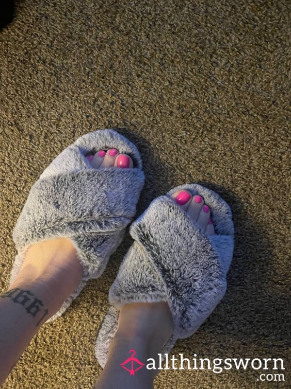 Fuzzy Sandal Slippers