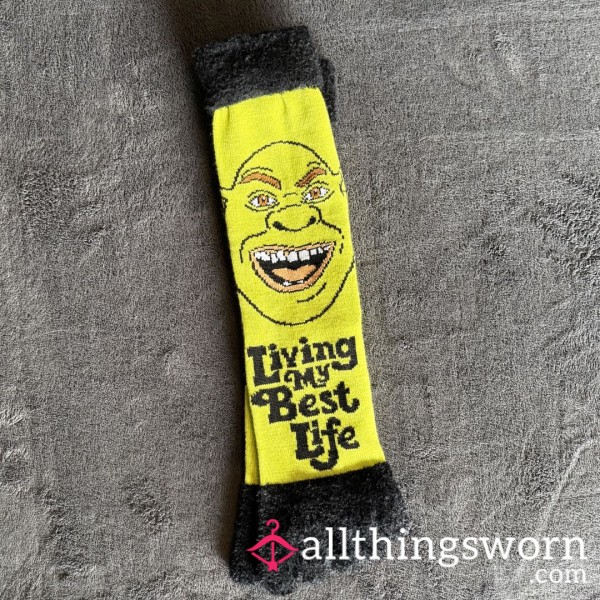 Fuzzy Shrek Toe Sock